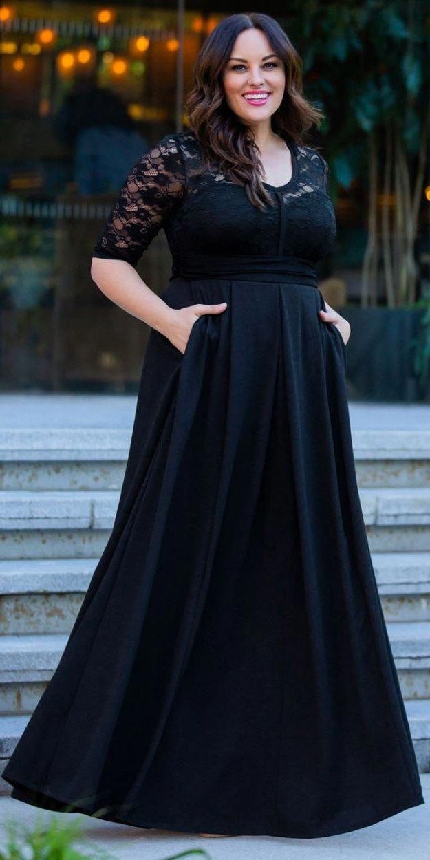 plus size evening wear