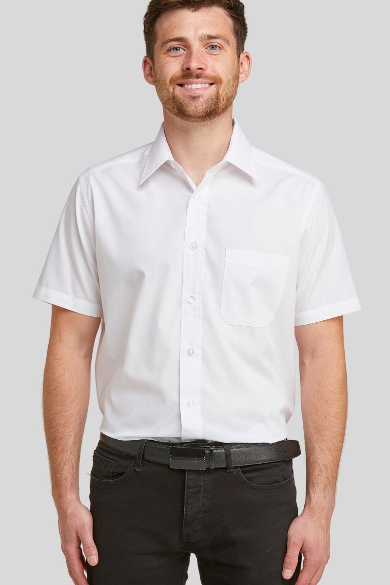 white short sleeve shirt